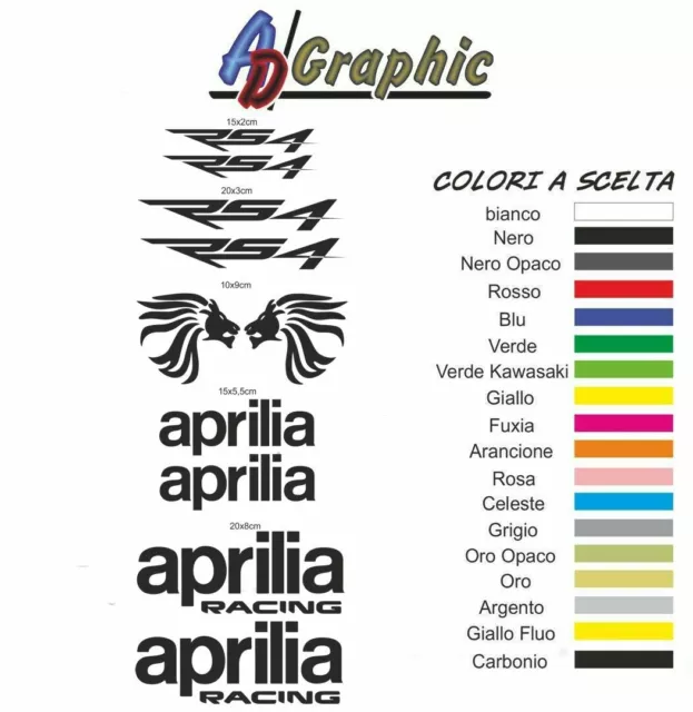 kit adesivi adesivo Stickers decal sticker pegatina compatibile con aprilia rs4