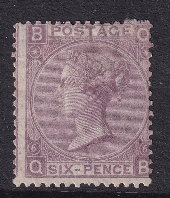 GB QV 1867 6d LILAC PLATE 6   SG104 - Mounted mint