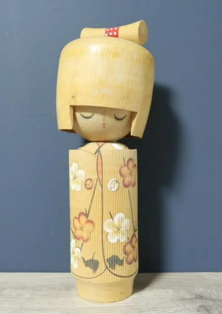 Japan Vintage Kokeshi Doll Kawaii Japanese Traditional Flower clothing Sleeping