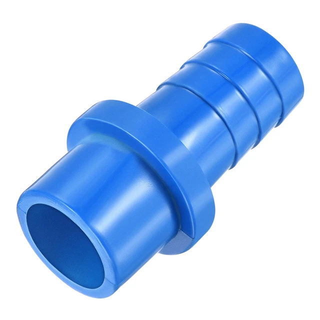 PVC Tuyau Raccord 16mm Barbelé x 20mm OD Tube Adaptateur Tuyau Connecteur Bleu