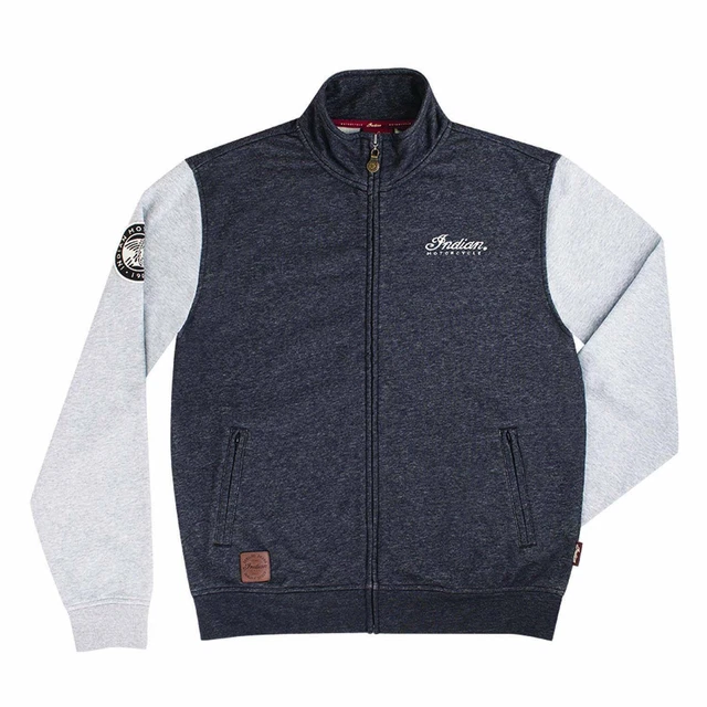 FELPA INDIAN MOTORCYCLE Men's Imc Contrast Sleeve Zip Thru EUR 119,00 - PicClick IT