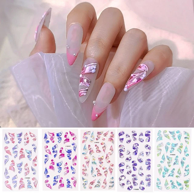 Vêtements de mode Conception du ruban 5 jours Secours Autocollants pour ongles