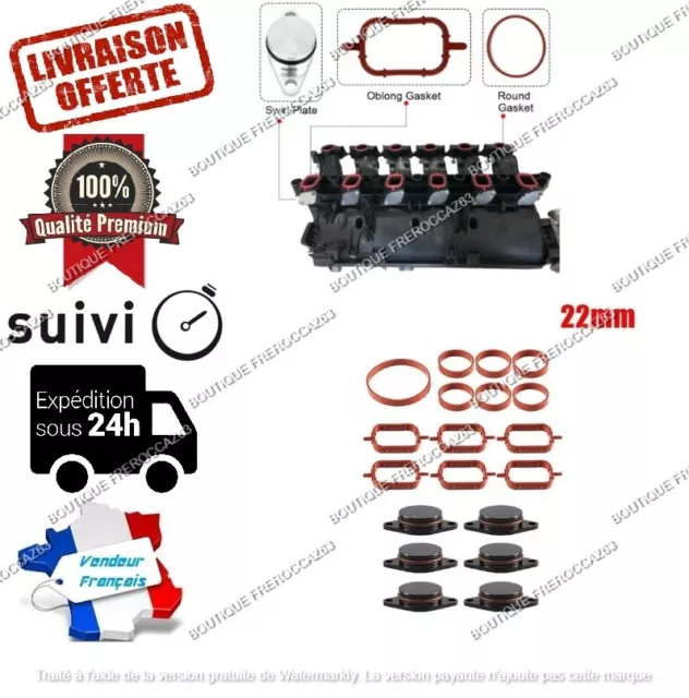 6X Clapet Admission Bouchons de surpressions+joint 22mm BMW pour  330d 525d 535d