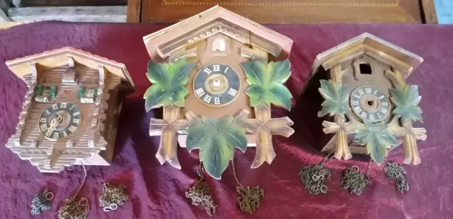 Tre Orologi A Cucu' Come Pezzi Di Ricambio