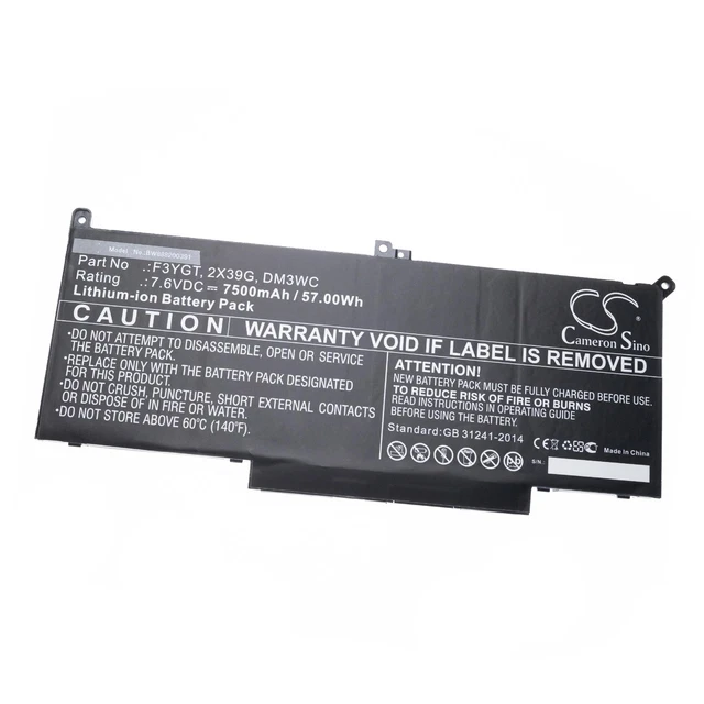 Akku 7.5Ah für Dell Latitude 7490 i5-8350U FHD E7280 E7380 E7480