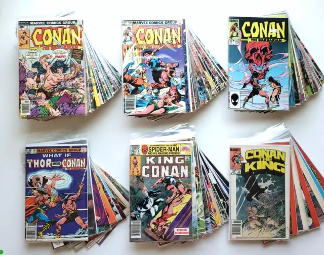 Huge Lot CONAN THE BARBARIAN 70-195 KING 8-50 Marvel Comics 98 Issues 1977-1988