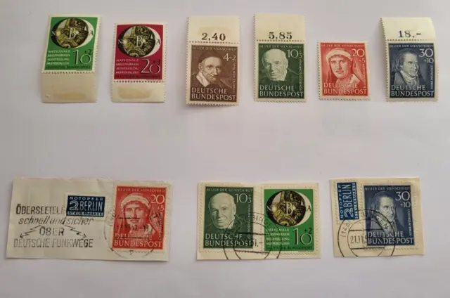 1951 Bund Mi.Nr. 141,142,143,144,145,146 Postfrisch und gestempelt