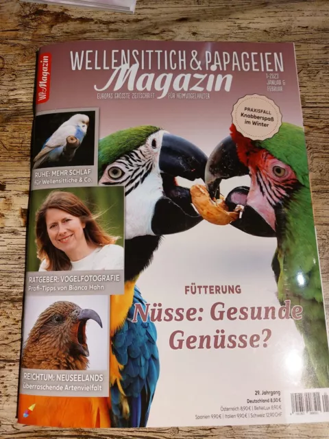 Zeitschrift ♤ WP MAGAZIN ♤ Wellensittich&Papageien Magazin ♤ Januar/Februar 2023