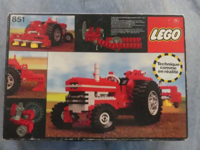 Boite Lego Technic 851 Tractor. Boite vide. 1977