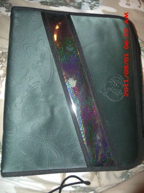 VTG 2000 Looney Tunes 3 Ring Zipper Binder Pen-Tab Taz Tasmanian Devil Green