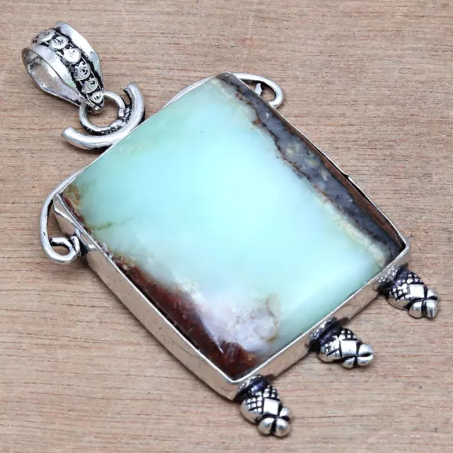 NECKLACE CHRYSOPRASE GEMSTONE Handmade Gift For Her 925 Silver Jewelry ...