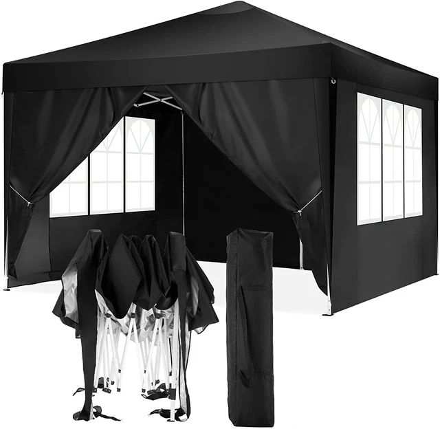 Pavillon Wasserdicht 3x3 M Popup Faltbar Gartenpavillon Partyzelt UV-Schutz 50+