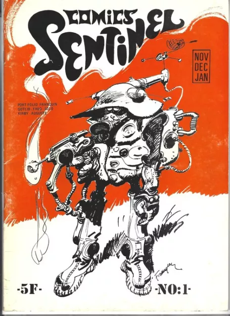 Rare Eo 1972 Comics Sentinel N°1 + Port Folio & Poster Franquin + Jack Kirby