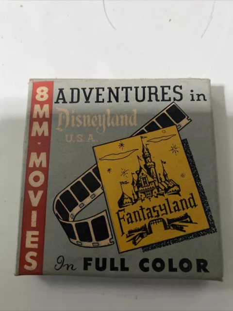 Ancien Film 8 Mm Disneyland Fantasyland Movies Collection Vintage