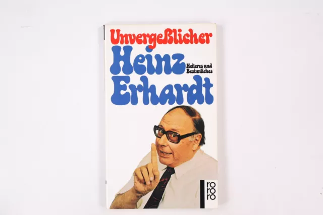 14693 Heinz Erhardt UNVERGESSLICHER HEINZ EHRHARDT Heiteres und Besinnliches