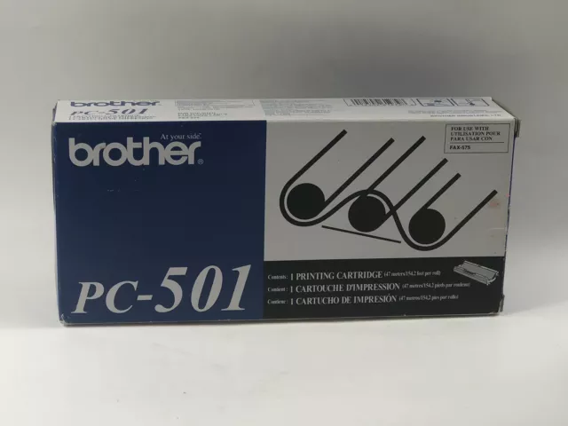 Brother PC-501 Toner Printing Cartridge for FAX-575 - New / Sealed Package