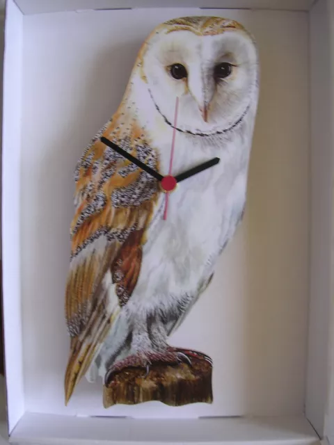 Barn Owl Wall Clock. New And Boxed.