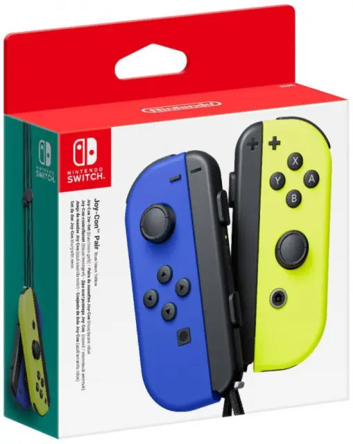 SWI Nintendo Switch Joy-Con Pair Controller - Neon Blue/Neon Yellow