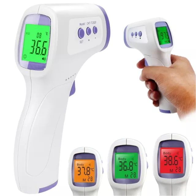 Digital Fieberthermometer Infrarot Kontaktlos LCD  Stirn Baby Thermometer Retoo