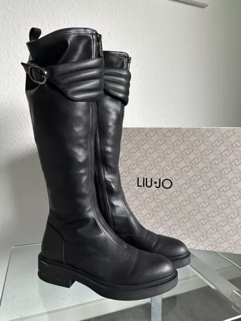 Liu Jo Stiefel schwarz Gr. 39 Leder - wie neu 1x getragen (UVP € 279)