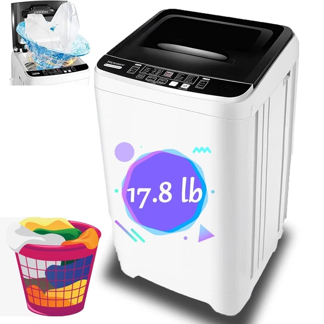 PORTABLE FULLAUTO WASHING Machine Compact Powerful Washer Shock