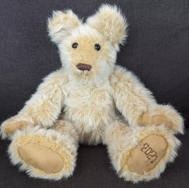 Teddy Bear Jointed Mohair Approx 16" 2021 Barbara Ann Marlowe Homemade??