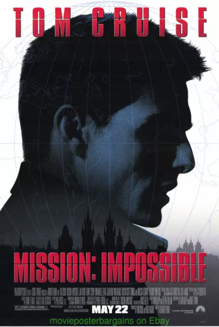 MISSION IMPOSSIBLE MOVIE POSTER Original DS 27x40 FINAL Version TOM CRUISE