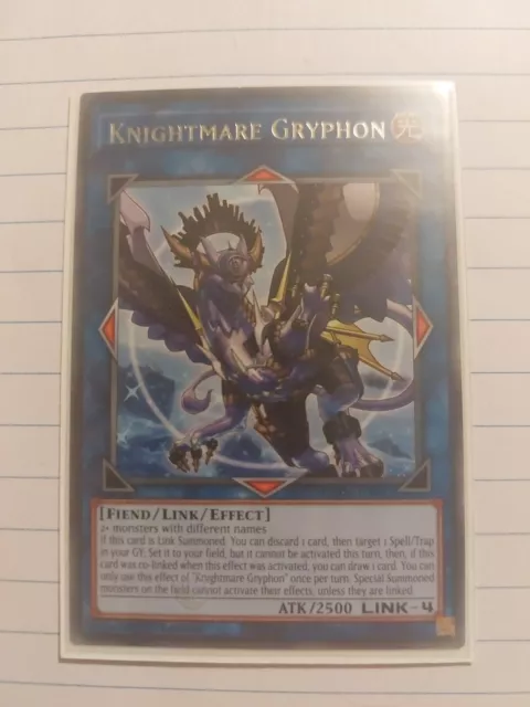 GEIM-EN041 Knightmare Gryphon Rare 1st Edition Mint YuGiOh Card