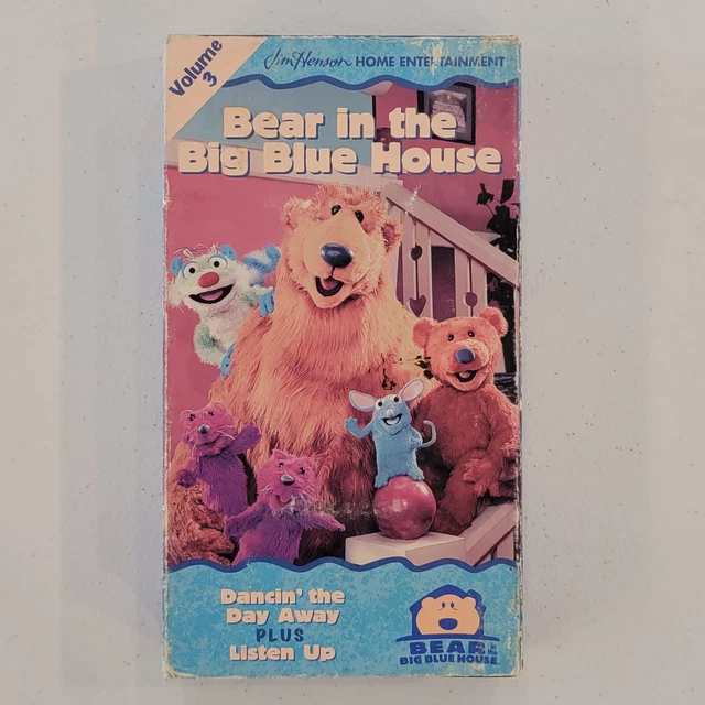 BEAR IN THE Big Blue House VHS Volume 3 Dancin' The Day Away Plus