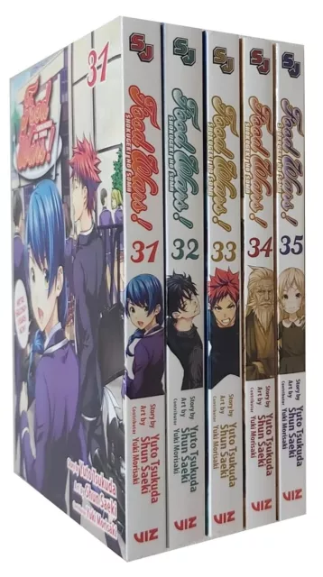 Food Wars Shokugeki no Soma Vol 31- 35 Collection 5 Books Set By Yuto Tsukuda