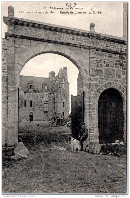 14 SAINT PIERRE DU MONT - the CASTLE, the entrance