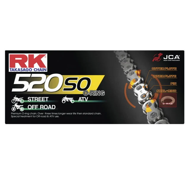 RK 520SO Chain 520 x 120, Natural 520SO-120
