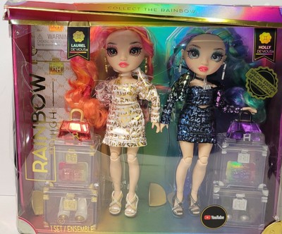 RAINBOW HIGH TWINS Laurel Devious & Holly Devious Dolls Special Edition