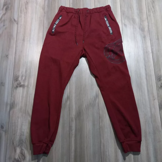 Mens Ecko Unltd Red Sweatpants Joggers Casual Size Medium