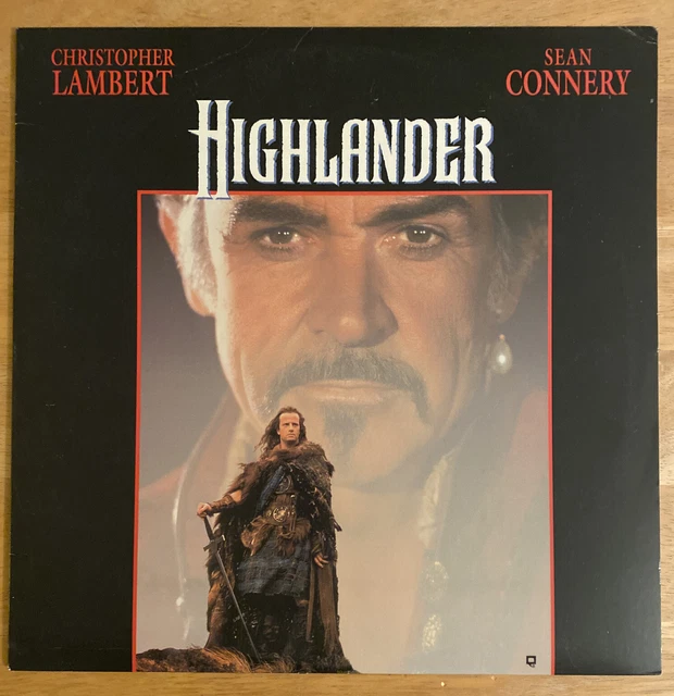 HIGHLANDER (1986) [LV 25892] Laserdisc - Sean Connery * Disc Good ...