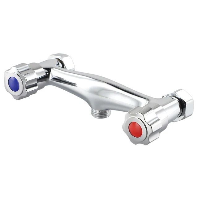 High Quality Copper Bathroom Shower Mixer Taps Bar Valve Twin Outlet Chrome
