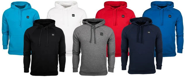 Felpa con cappuccio uomo Under Armour rivale pile felpa con cappuccio sport stile fitness sport