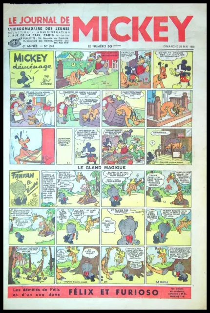 le journal de Mickey - 6 e année 1939 - N°241