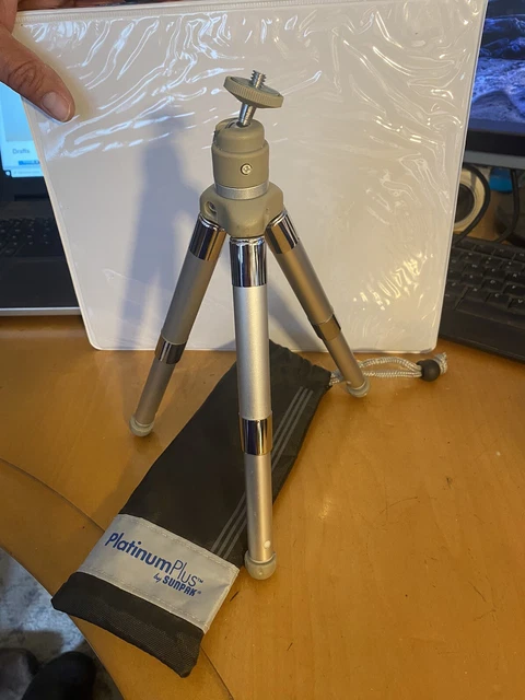 Sunpak platinum plus 11.5 inch mini-D tripod super compact, table top 