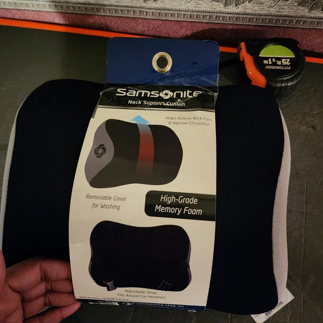 Samsonite Neck Support Cushion Pillow High-Grade Memory Foam NEW