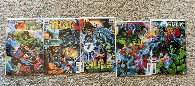 Hulk vs Thor: Banner of War Complete 1 2 3 4 5 Variant Connecting Covers 9 Total