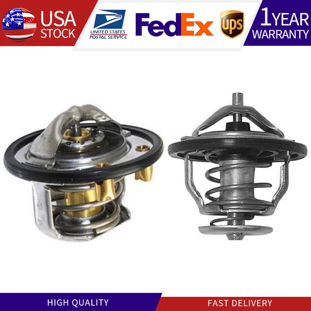 Front & Rear Kit Pair AC Delco Degree Thermostat For GM Pickup Duramax
