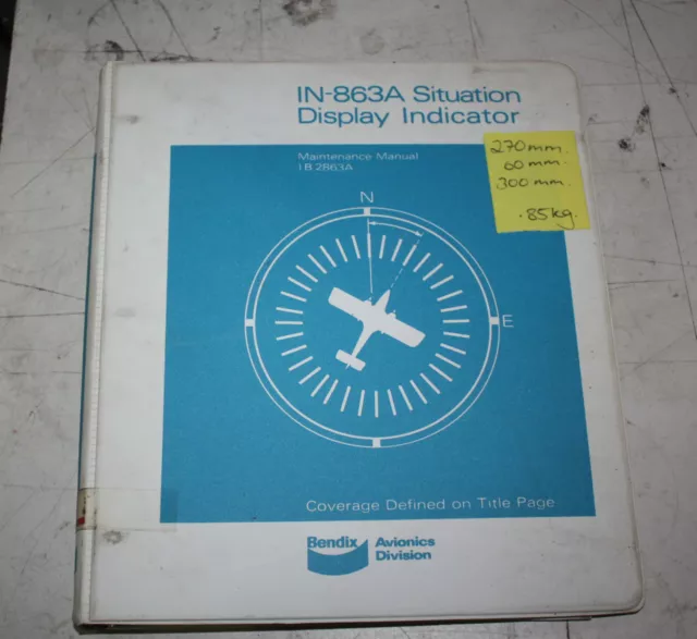 BENDIX IN-863A Situation Display Indicator Maintenance Manual