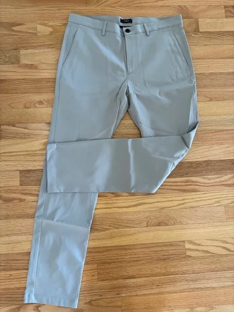 Theory Pants Size 34 Zaine Chino Stretch Gray