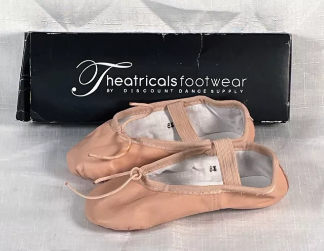 Theatricals footwear Child Economy Leather Full Sole Ballet Shoes T1000C 8.5 med
