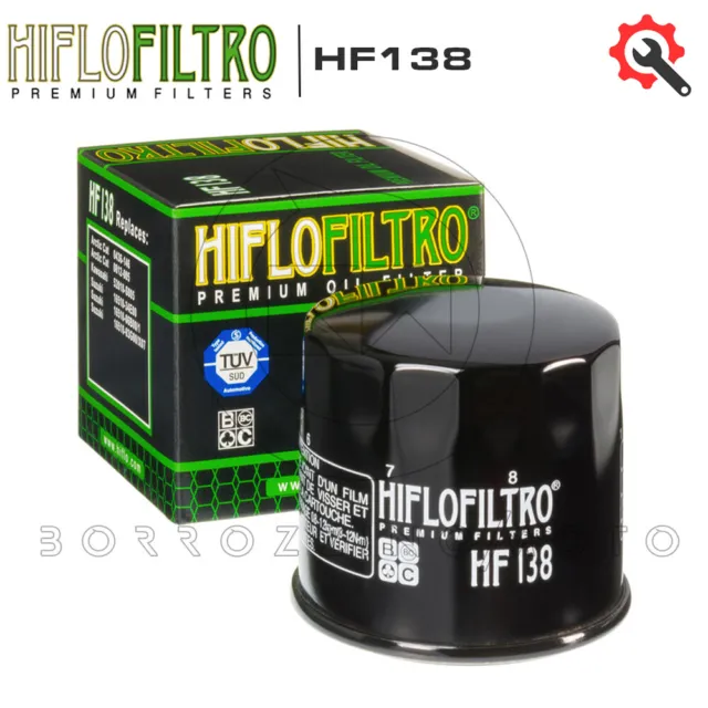 FILTRO OLIO HIFLO HF138 PER per SUZUKI GSX-R 1000 K9,L0,L1 2009-2011