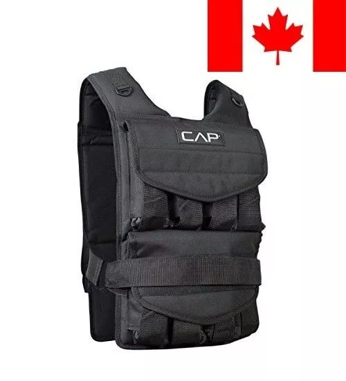CAP Barbell Adjustable Weighted Vest, 60 lb