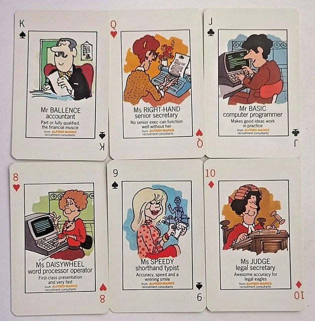 Vintage Playing Cards Alfred Marks Non Standard 52 & 2 Jokers 1970 Post Free