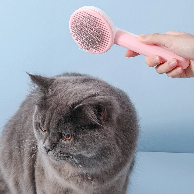 Pet Hair Remover Dog Cat Comb Grooming Massage Deshedding Self Cleaning Brush 5