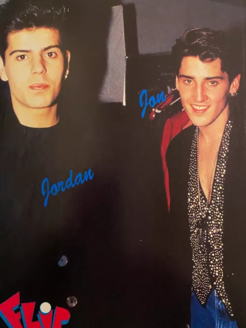 Jordan and Jonathan Knight, New Kids on the Block, Full Page Vintage Pinup